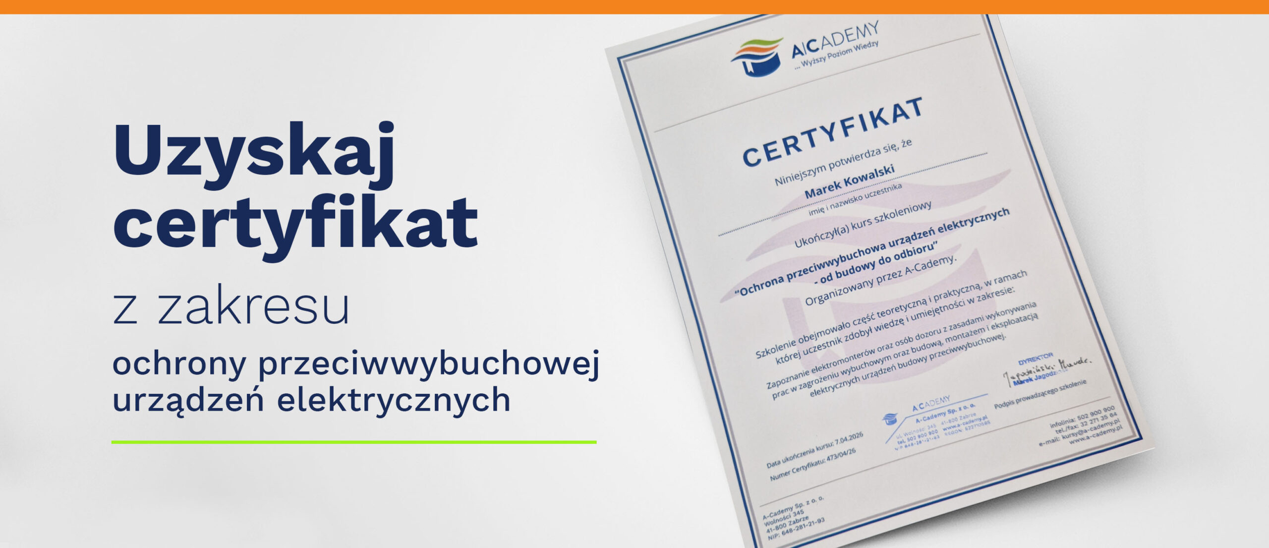 certyfikat Power A-Cademy